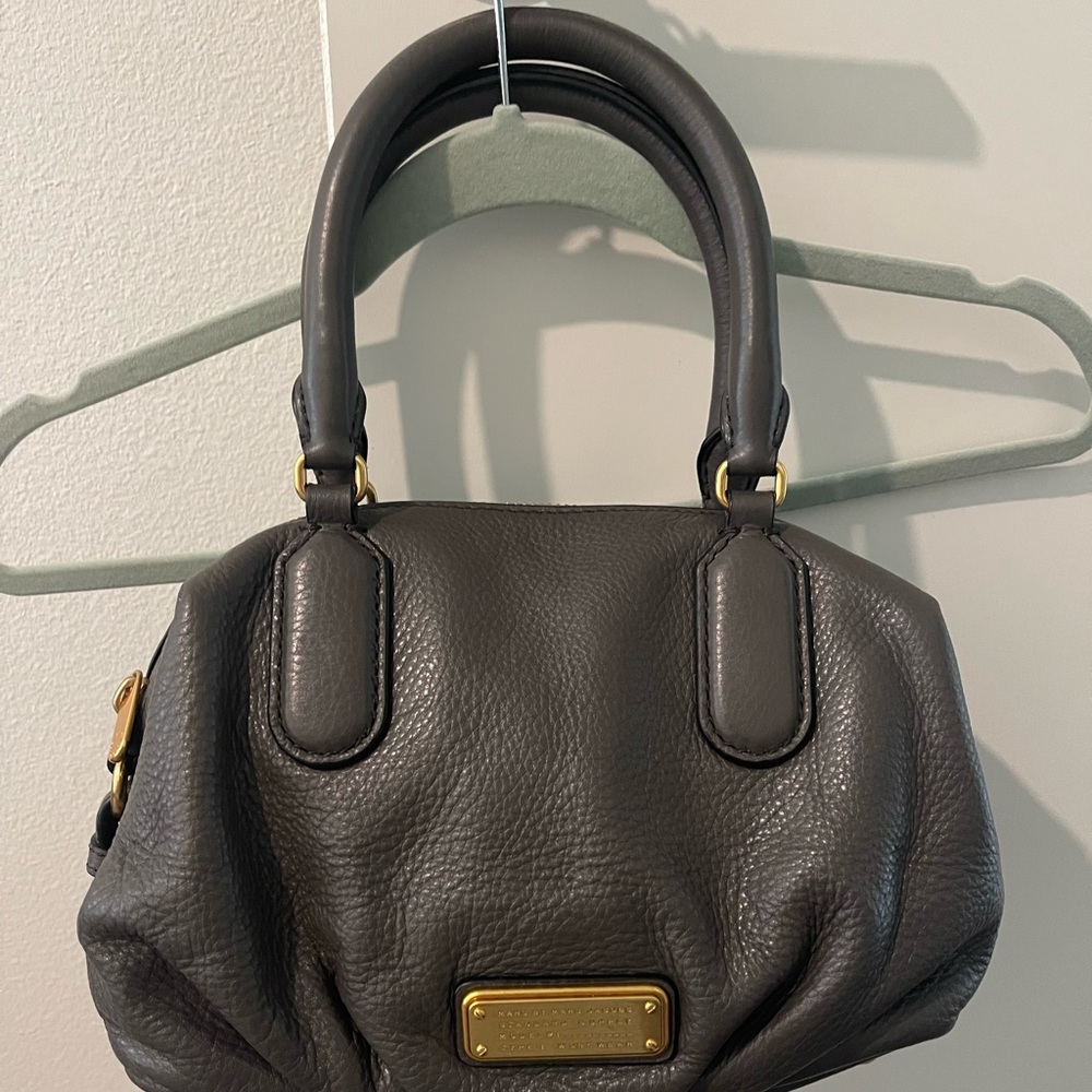 Marc Jacobs Charcoal Gray Leather Colored Handbag